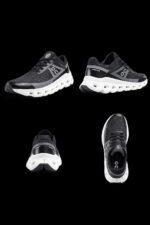 men’s black and white slip on shoes